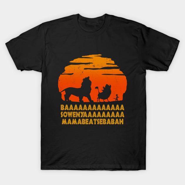 Baaa Sowenyaaa Lion African King T-Shirt by TheMerchHaven